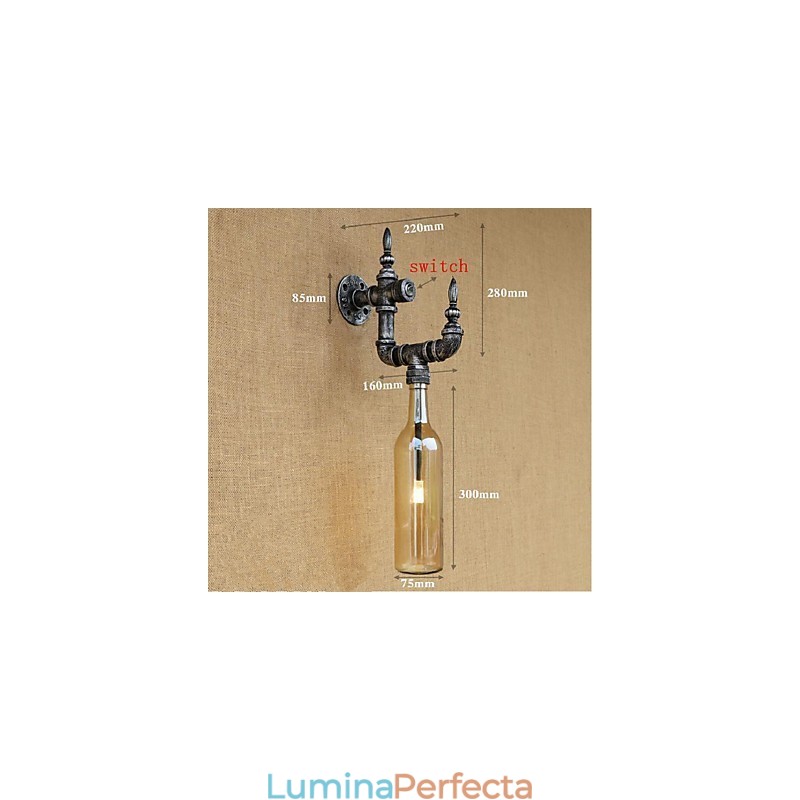 Rustic Lodge Silver Caracteristică pentru aplice de perete cu lumină ambientală