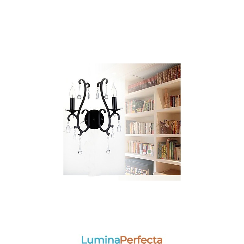 Caracteristică Country Chrome pentru Mini Style Ambient Light Aplice de perete Applique