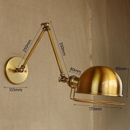 Industrial Retro Stil European Sat Caracter Iluminat Lampă decorativă de perete Braț de fier
