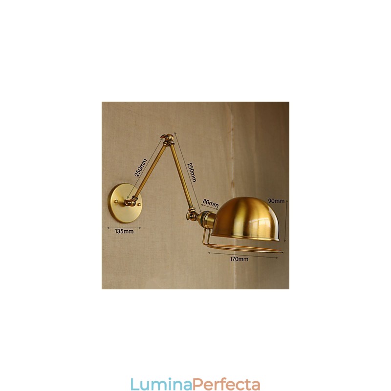 Industrial Retro Stil European Sat Caracter Iluminat Lampă decorativă de perete Braț de fier