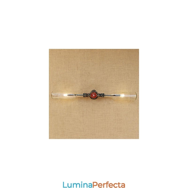 Lampă de perete cu sticlă de apă de designer retro industrie, gri