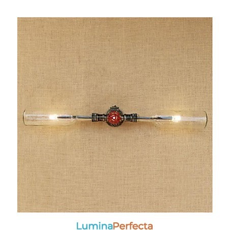 Lampă de perete cu sticlă de apă de designer retro industrie, gri Lampă de perete cu sticlă de apă de designer retro industrie, gri