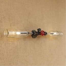 Lampă de perete cu sticlă de apă de designer retro industrie, gri
