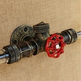 Lampă de perete cu sticlă de apă de designer retro industrie, gri