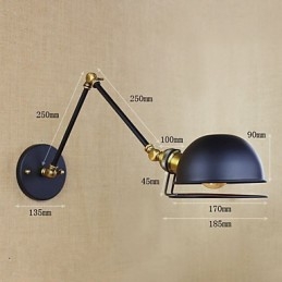 Industrial Retro Stil European Sat Caracter Iluminat Lampă decorativă de perete Braț de fier