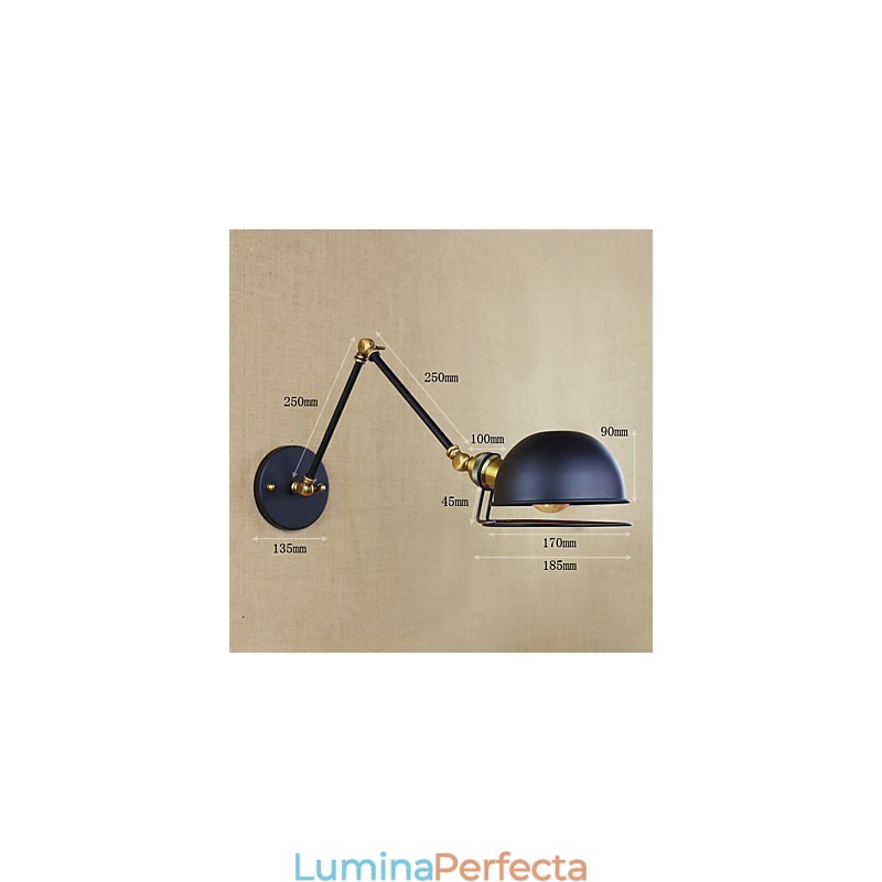 Industrial Retro Stil European Sat Caracter Iluminat Lampă decorativă de perete Braț de fier