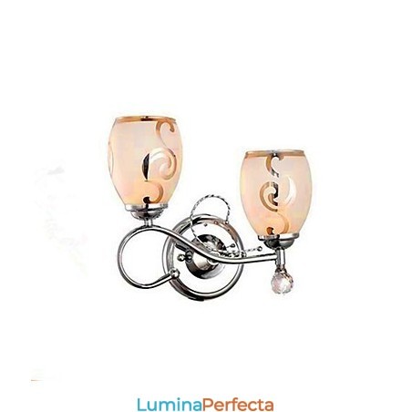 Caracteristică modernă și contemporană galvanizată pentru aplice de perete cu lumină ambientală în stil mini de cristal Caracteristică modernă și contemporană galvanizată pentru aplice de perete cu lumină ambientală în stil mini de cristal