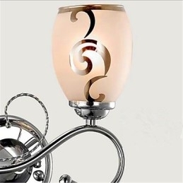 Caracteristică modernă și contemporană galvanizată pentru aplice de perete cu lumină ambientală în stil mini de cristal
