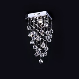 Candelabru din metal galvanizat, modern, contemporan, cu montare încasată