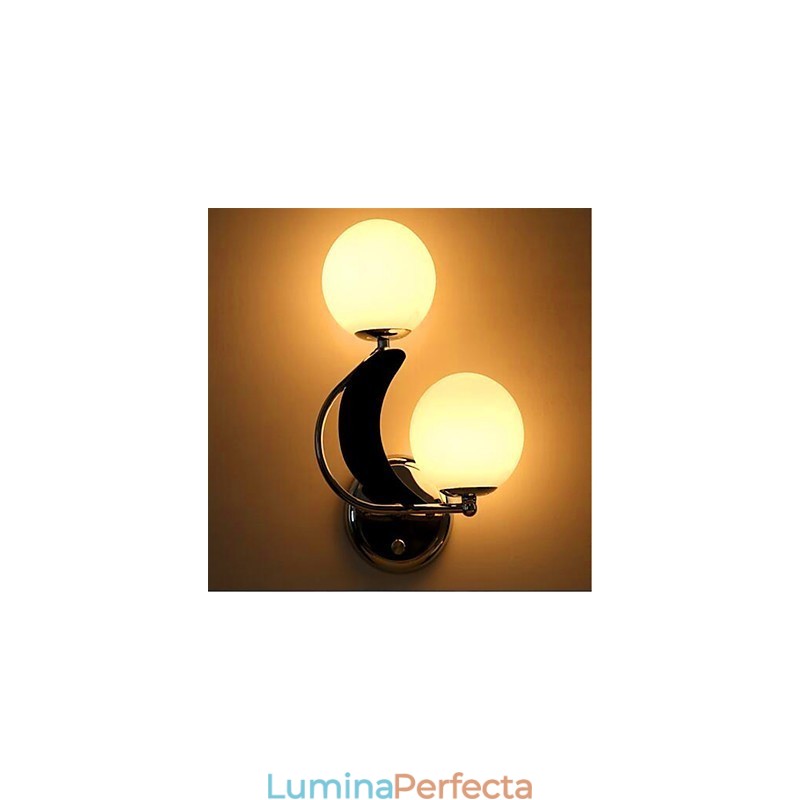 Caracteristică argintie modernă și contemporană pentru lumina ambientală Aplice de perete