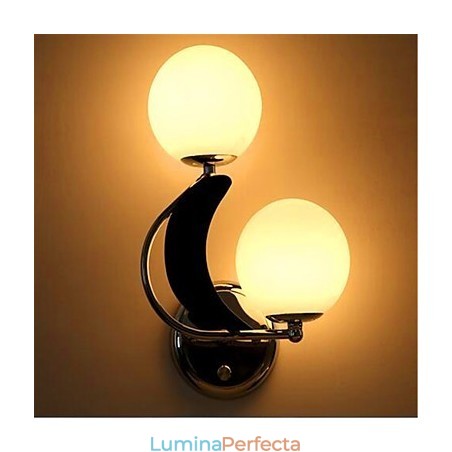 Caracteristică argintie modernă și contemporană pentru lumina ambientală Aplice de perete Caracteristică argintie modernă și contemporană pentru lumina ambientală Aplice de perete