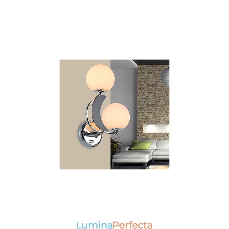 Caracteristică argintie modernă și contemporană pentru lumina ambientală Aplice de perete