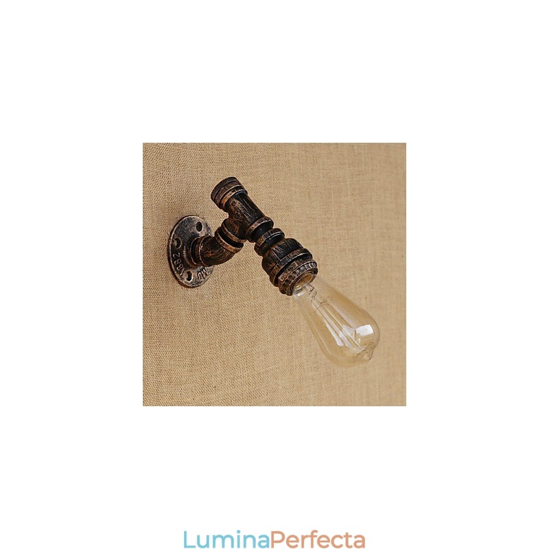 Caracteristică de pictură retro vintage rustică pentru aplice de perete cu lumină ambientală în stil mini