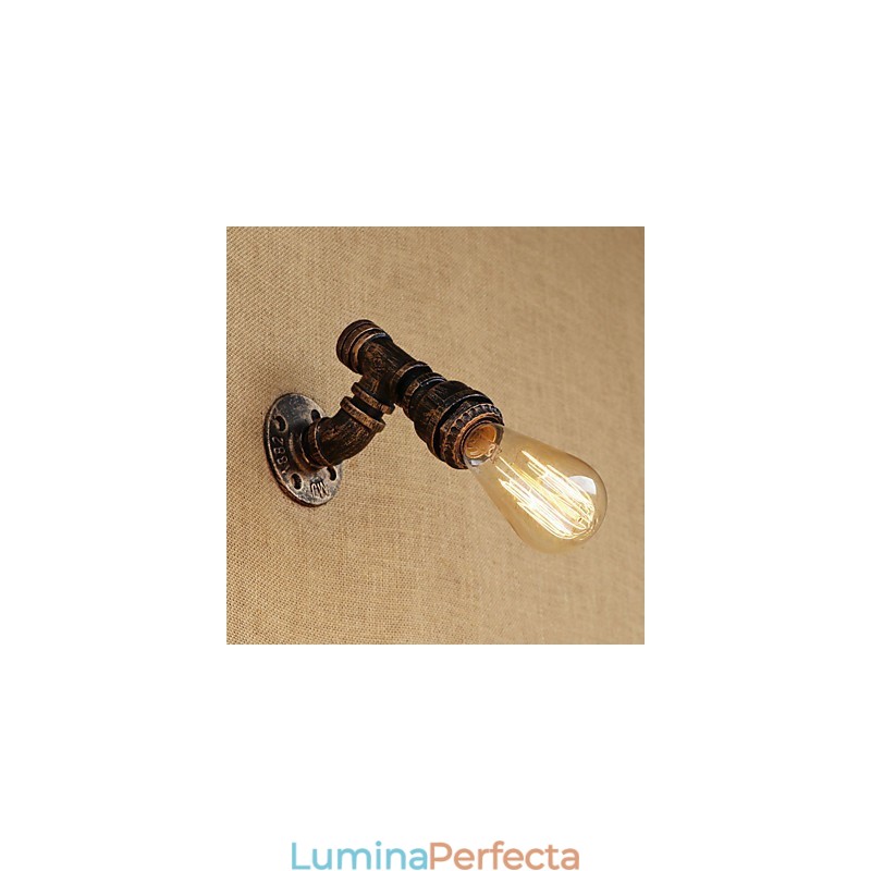 Caracteristică de pictură retro vintage rustică pentru aplice de perete cu lumină ambientală în stil mini