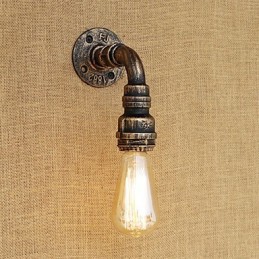 Caracteristică de pictură retro vintage rustică pentru aplice de perete cu lumină ambientală în stil mini