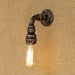 Caracteristică de pictură retro vintage rustică pentru aplice de perete cu lumină ambientală în stil mini