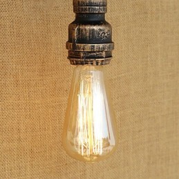 Caracteristică de pictură retro vintage rustică pentru aplice de perete cu lumină ambientală în stil mini