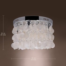 Suport încastrat cromat în stil mini cristal modern contemporan