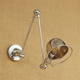 Modern Contemporan Country Chrome Caracteristică pentru protecția ochilor cu braț oscilant Lumină în jos Perete cu braț oscilant