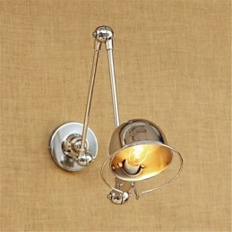 Modern Contemporan Country Chrome Caracteristică pentru protecția ochilor cu braț oscilant Lumină în jos Perete cu braț oscilant