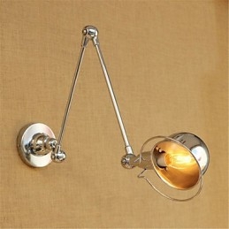 Modern Contemporan Country Chrome Caracteristică pentru protecția ochilor cu braț oscilant Lumină în jos Perete cu braț oscilant
