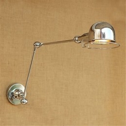 Modern Contemporan Country Chrome Caracteristică pentru protecția ochilor cu braț oscilant Lumină în jos Perete cu braț oscilant
