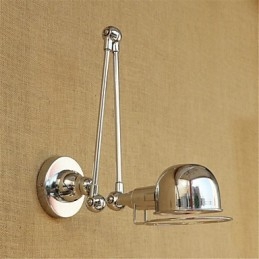 Modern Contemporan Country Chrome Caracteristică pentru protecția ochilor cu braț oscilant Lumină în jos Perete cu braț oscilant