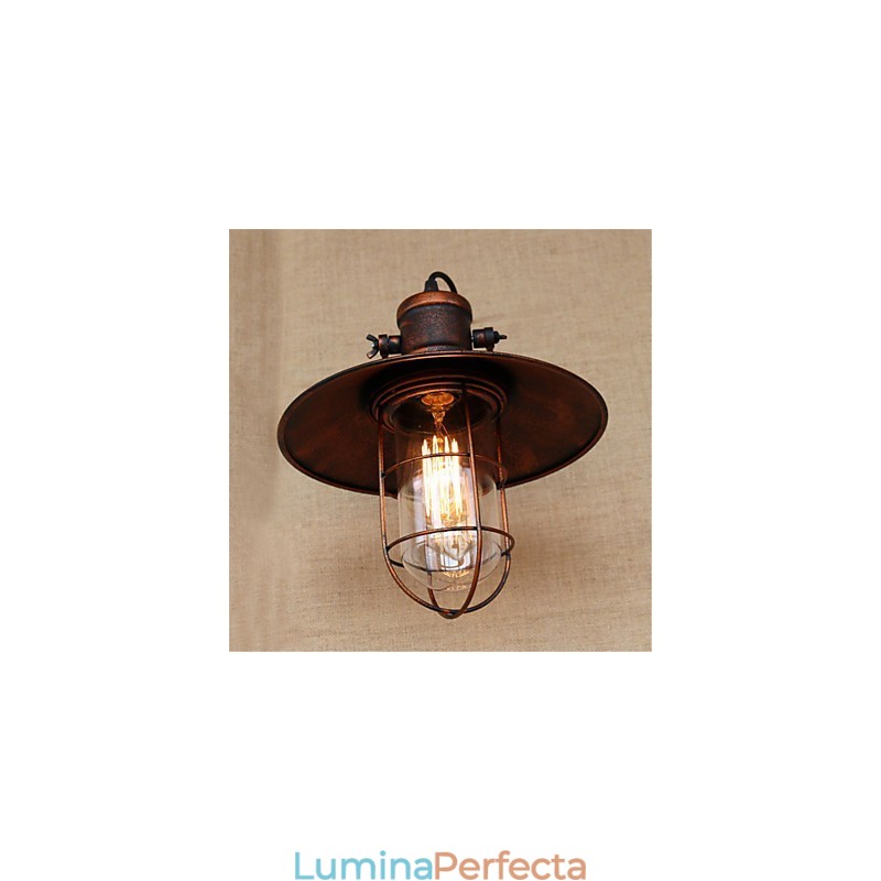 Caracteristică de pictură retro rustic Lodge Country pentru lămpi de perete în stil mini
