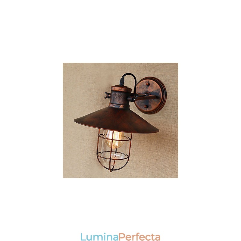 Caracteristică de pictură retro rustic Lodge Country pentru lămpi de perete în stil mini