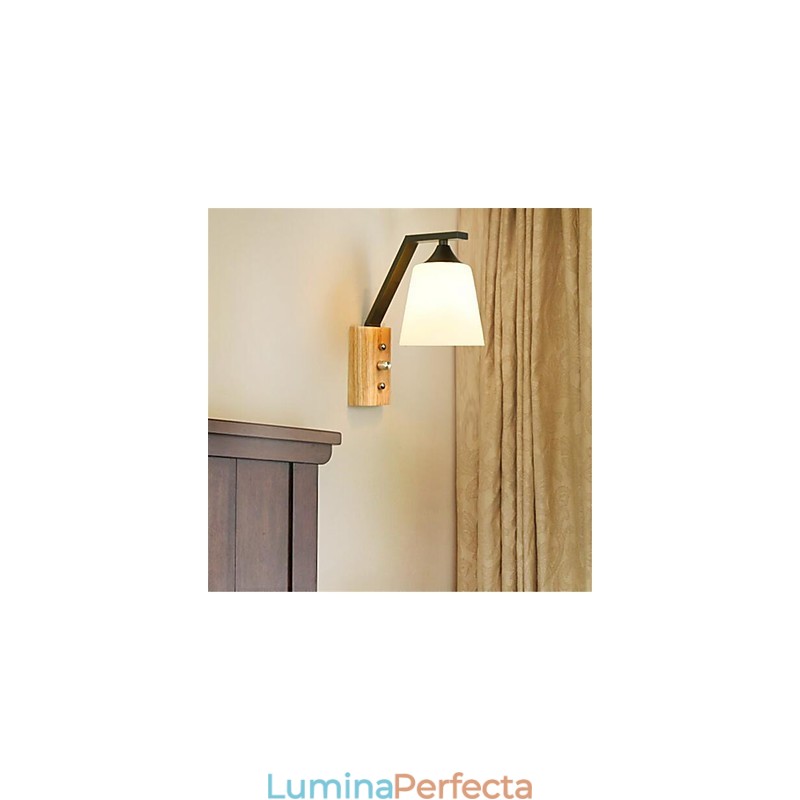 Pictură retro modernă și contemporană pentru lumini de perete cu protecție a ochilor în stil mini