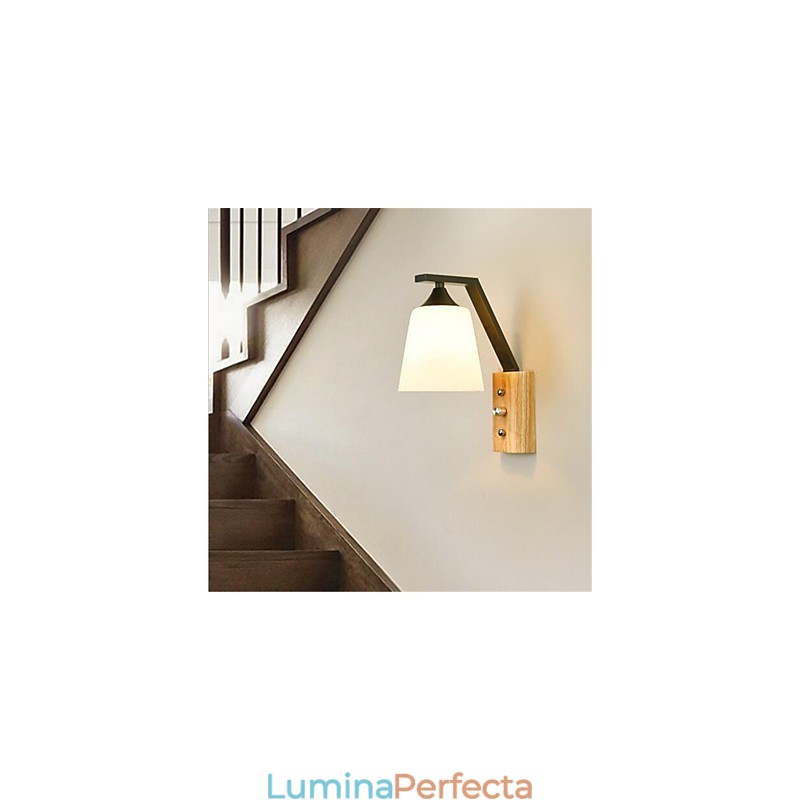 Pictură retro modernă și contemporană pentru lumini de perete cu protecție a ochilor în stil mini