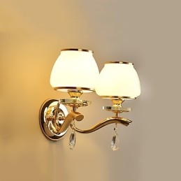 Caracteristică modernă și contemporană galvanizată pentru lumina ambientală de cristal Aplice de perete