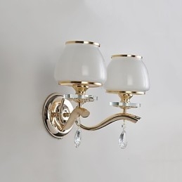 Caracteristică modernă și contemporană galvanizată pentru lumina ambientală de cristal Aplice de perete