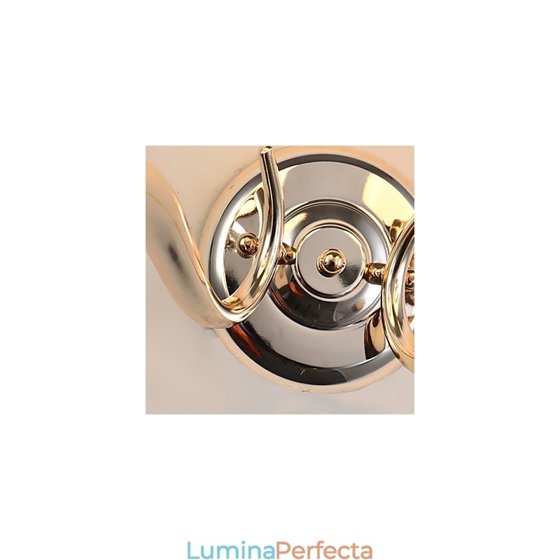 Caracteristică modernă și contemporană galvanizată pentru lumina ambientală de cristal Aplice de perete