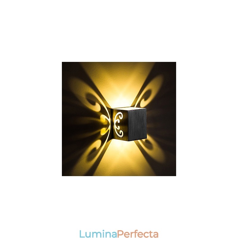 Lampă de perete modernă din aluminiu cu montare încadrată Decorează lumini de perete