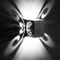 Lampă de perete modernă din aluminiu cu montare încadrată Decorează lumini de perete