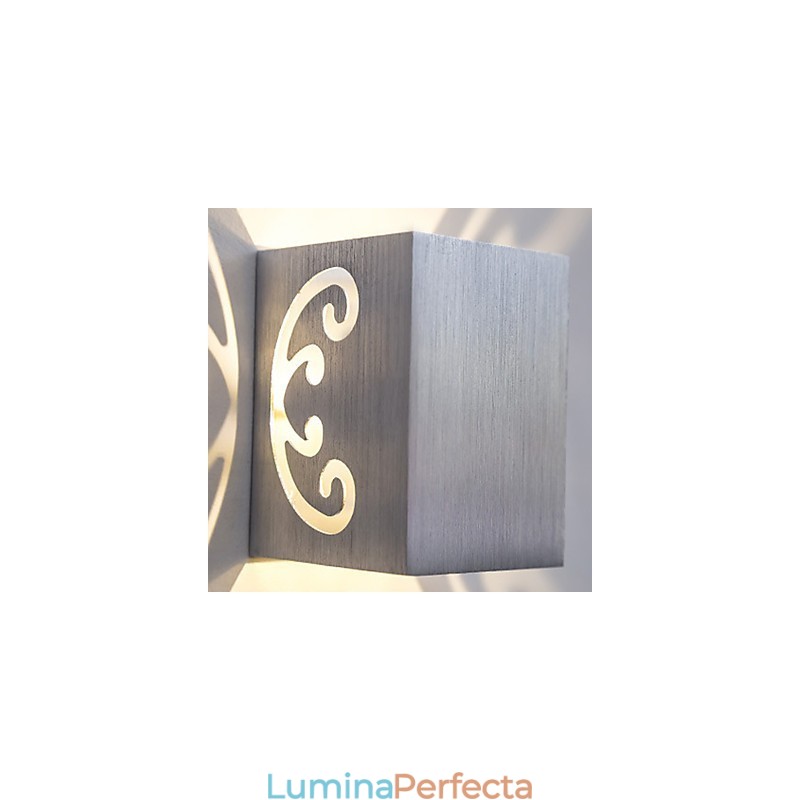 Lampă de perete modernă din aluminiu cu montare încadrată Decorează lumini de perete