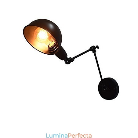 Aplică de perete din fier, pliabilă, neagră, simplă, retro, aplică decorativă cu un singur cap, în stil european Aplică de perete din fier, pliabilă, neagră, simplă, retro, aplică decorativă cu un singur cap, în stil european
