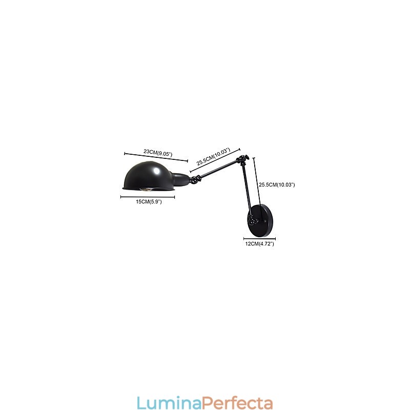 Lampă de perete pliabilă din fier de perete Buzz Dumb Black Lightsaber Lampă pe perete în stil european stil american