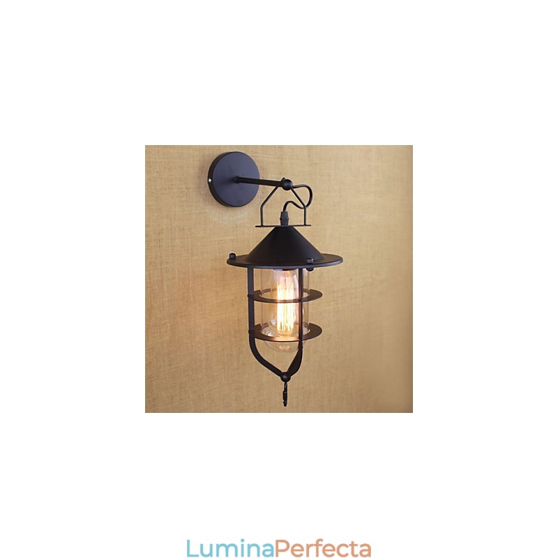 Caracteristică de pictură retro de la țară pentru aplice de perete cu lumină ambientală pentru protecția ochilor în stil mini