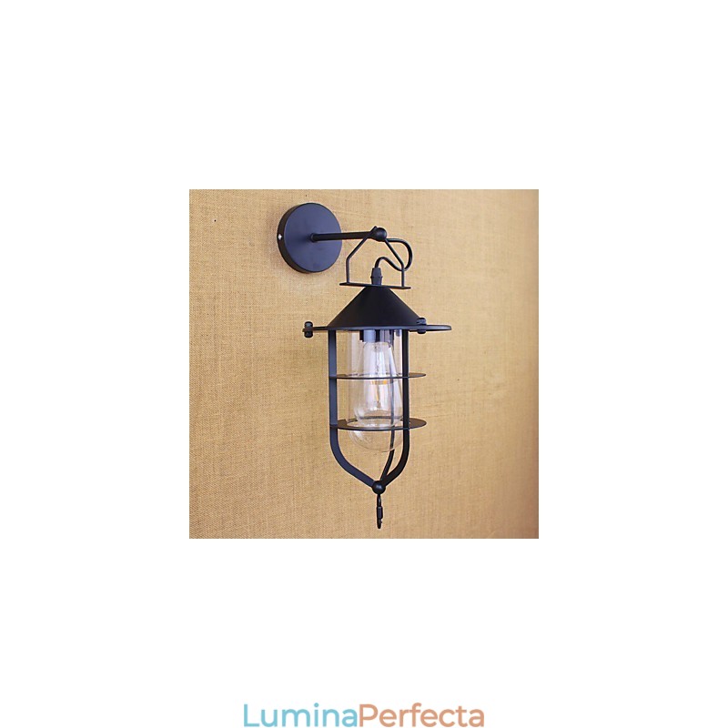 Caracteristică de pictură retro de la țară pentru aplice de perete cu lumină ambientală pentru protecția ochilor în stil mini