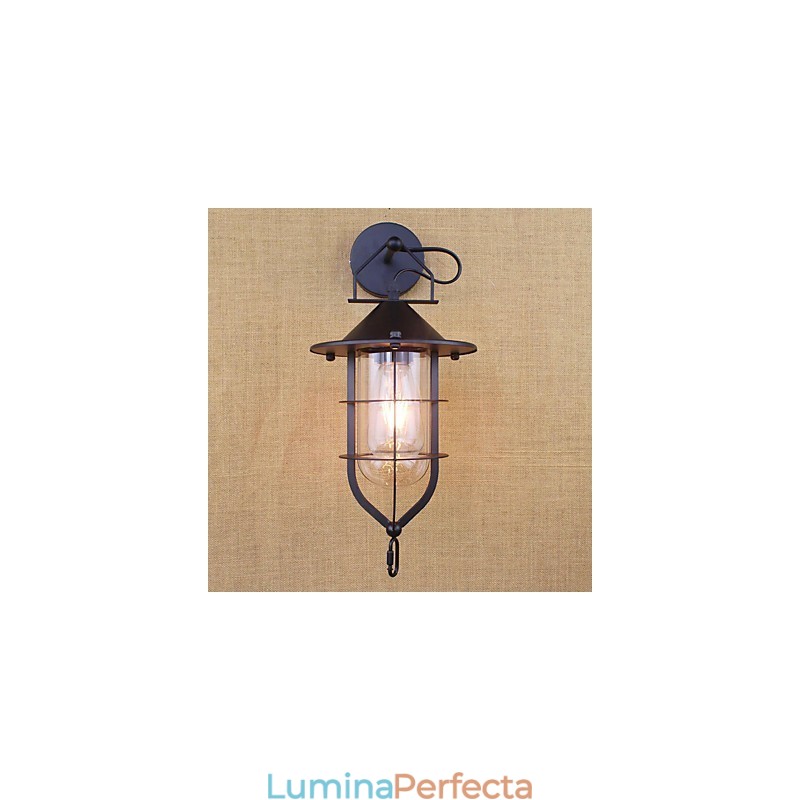 Caracteristică de pictură retro de la țară pentru aplice de perete cu lumină ambientală pentru protecția ochilor în stil mini