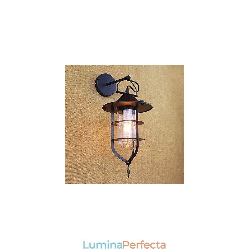 Caracteristică de pictură retro de la țară pentru aplice de perete cu lumină ambientală pentru protecția ochilor în stil mini