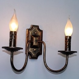 Lampă de perete retro, simplă, coridor, lampă cu cap dublu, dormitor, sufragerie, lampă de perete