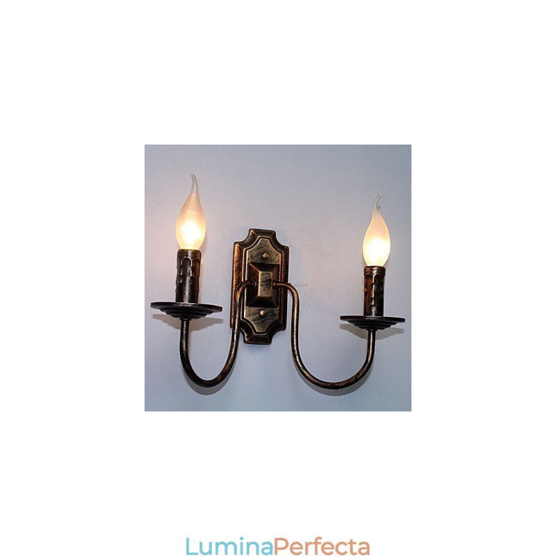 Lampă de perete retro, simplă, coridor, lampă cu cap dublu, dormitor, sufragerie, lampă de perete
