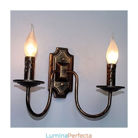 Lampă de perete retro, simplă, coridor, lampă cu cap dublu, dormitor, sufragerie, lampă de perete Lampă de perete retro, simplă, coridor, lampă cu cap dublu, dormitor, sufragerie, lampă de perete