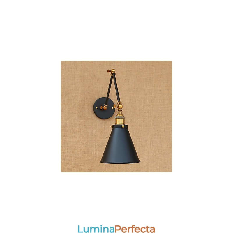 Lampă de perete din alamă, de epocă, industrială, de perete, iluminat pentru casă, decor interior, aplice de perete