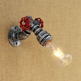 Caracteristică de pictură retro country pentru stil mini aplice de perete cu lumină ambientală