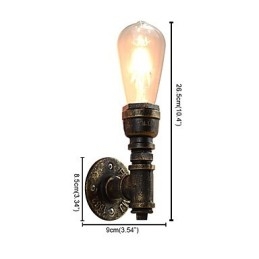 Aplice Aplice Perete Perete Fier Lampă Dumb Neagră Lightsaber Lampă Pe Perete