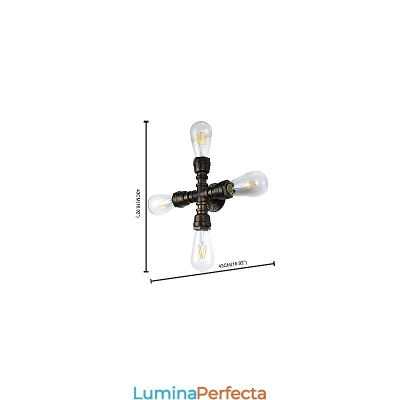 Rustic Lodge Tradițional Clasic Vechi Alamă Caracteristică pentru lumină ambientală Applique de perete